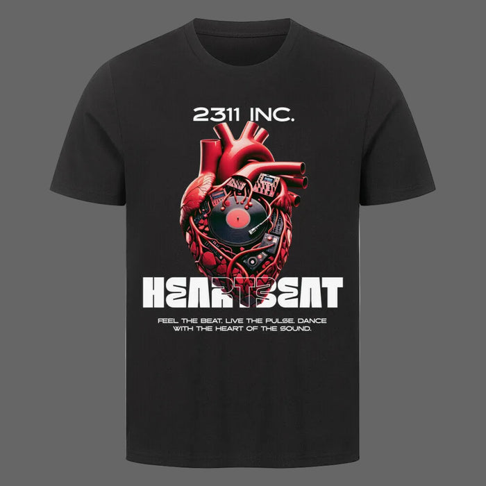 Heartbeat T-Shirt – Casual Statement Shirt aus Baumwolle
