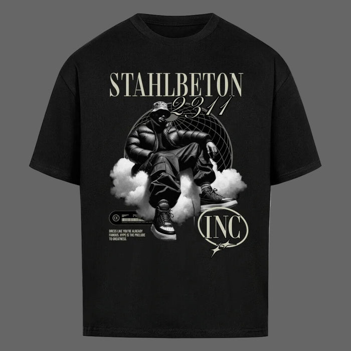 Stahlbeton Oversized T-Shirt Schwarz – Berlin Streetwear