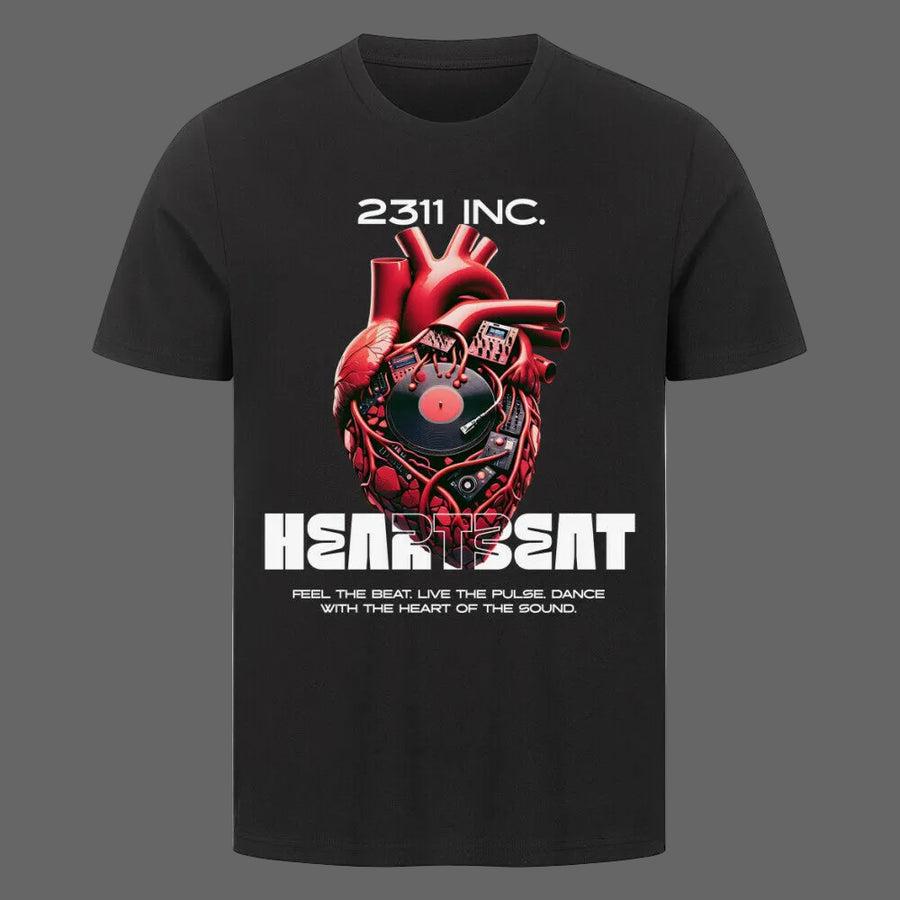 Heartbeat T-Shirt – Casual Statement Shirt aus Baumwolle