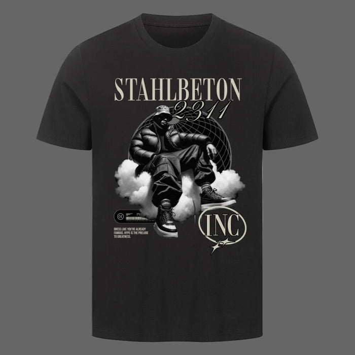 Stahlbeton T-Shirt Schwarz – Casual Streetwear Baumwolle